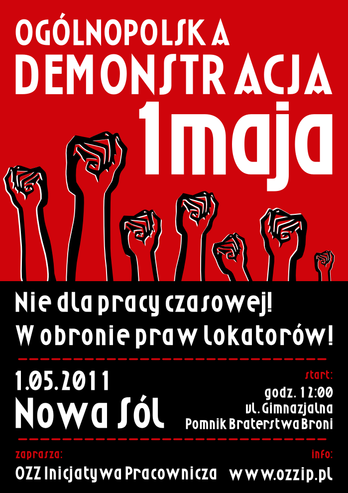 1 maja: demonstracja w Nowej Soli 1 maja: demonstracja w Nowej Soli