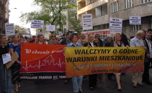 Przeciwko nowelizacji ustawy o ochronie praw lokatorów – relacja Przeciwko nowelizacji ustawy o ochronie praw lokatorów – relacja