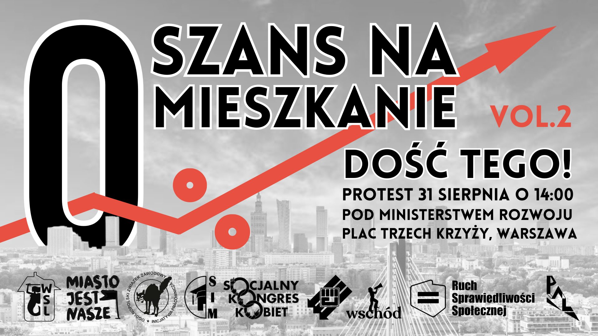 KREDYT 0% TO 0 SZANS NA MIESZKANIE! Protest