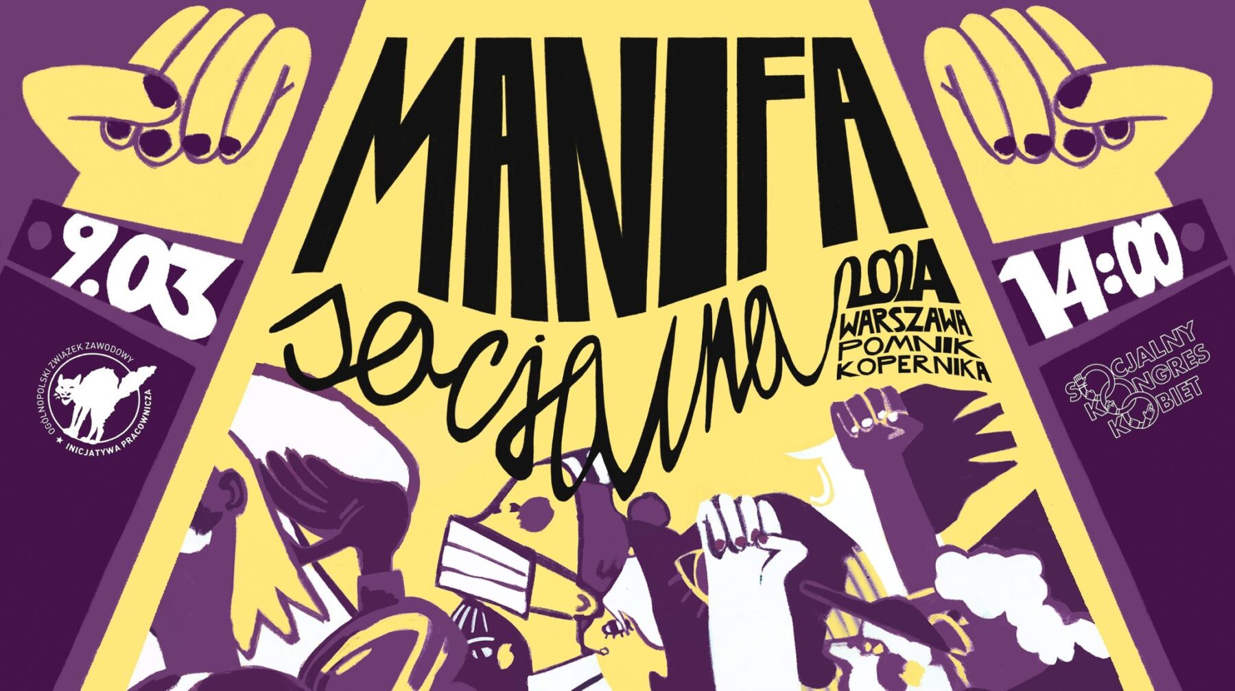 Pracownice zjednoczone są niezwyciężone: Socjalna Manifa 2024!