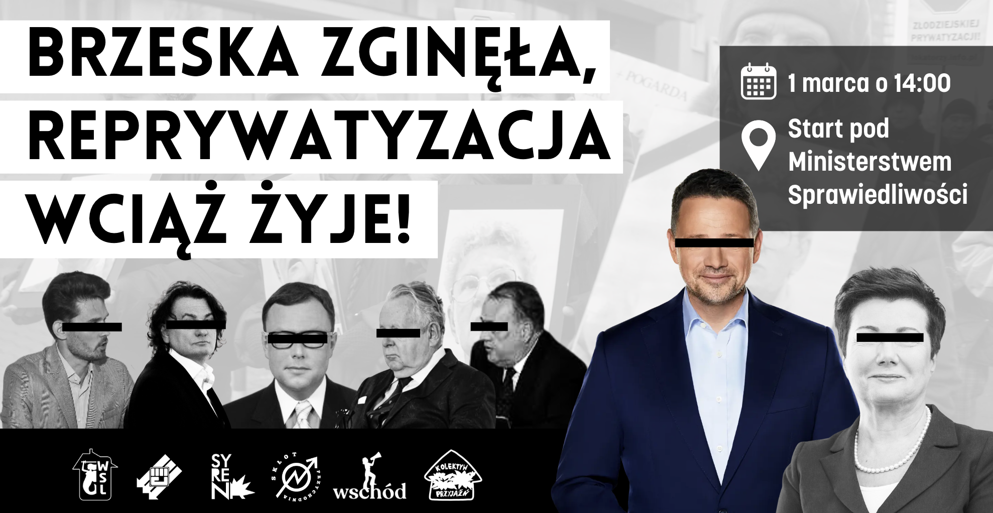 Przyjdź na protest: Brzeska zginęła, reprywatyzacja żyje!